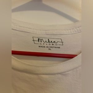 White Hamsa Hand crop top